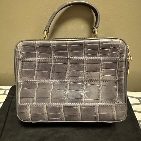 Dolce & Gabbana crocodile and leather top handle crossbody camera bag - Picture 7 of 10